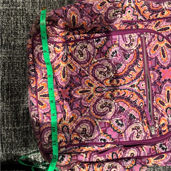 Vera Bradley Women’s Backpack – Vibrant Purple Paisley Quilted Bag - Picture 4 of 6